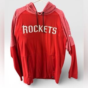 Houston Rockets Fanatics Long Sleeve Stretch Light Weight Hoodie Mens